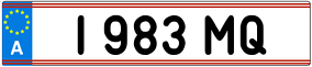Trailer License Plate